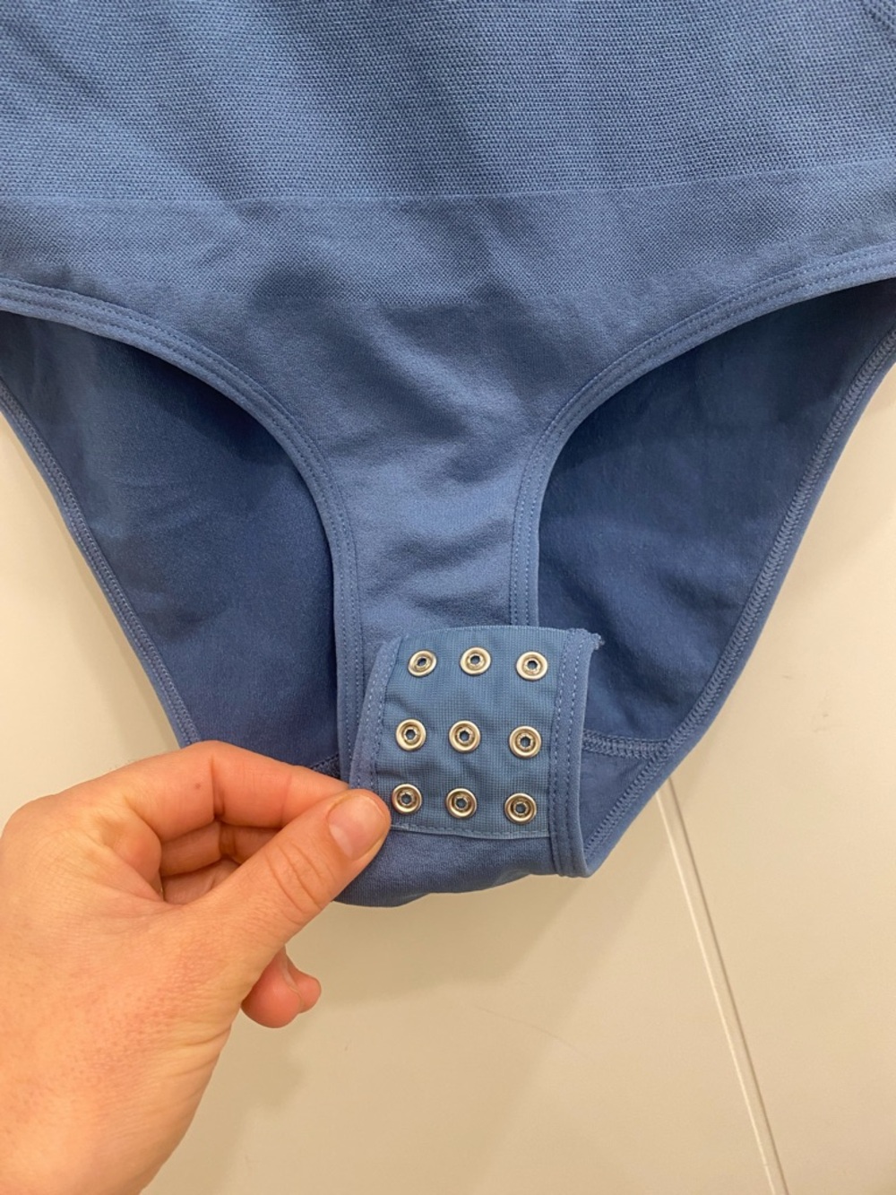 Shapermint Blue Scoop Neck Bodysuit M - Picture 7 of 12